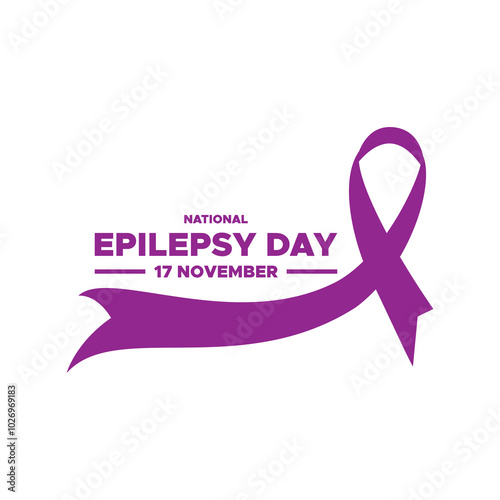  vector illustration about National Epilepsy Day, 17th November, awareness about epilepsy and the urgent need for improved treatment, better care