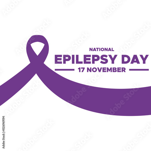  vector illustration about National Epilepsy Day, 17th November, awareness about epilepsy and the urgent need for improved treatment, better care