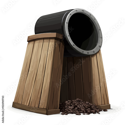 coffee mill on wooden table
