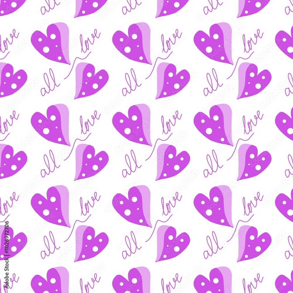 seamless pattern with hearts seamless pattern with hearts