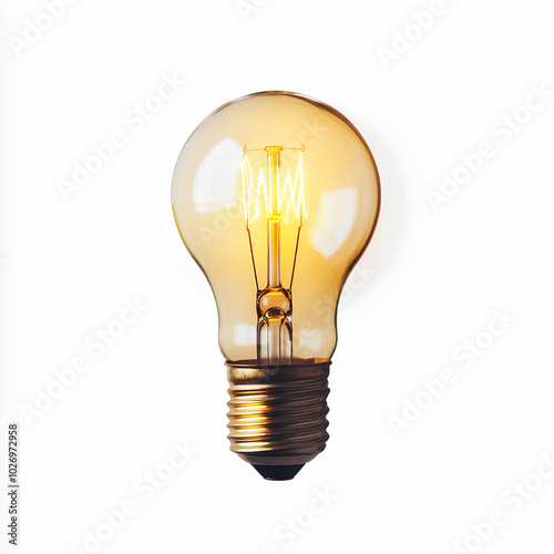 light bulb isolated on white background