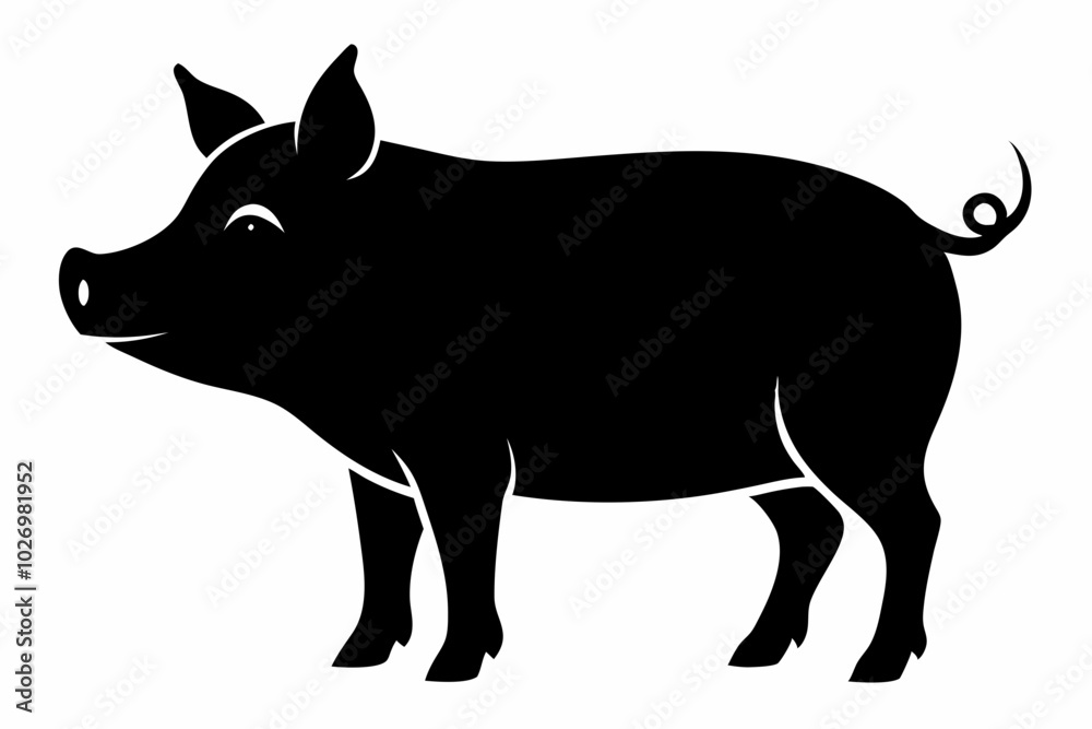 Pig Animal Logo Black Silhouette Vector, Pig Silhouette, Pig graphic icon
Pig Animal Logo Black Silhouette Vector, Pig Silhouette, Pig graphic icon