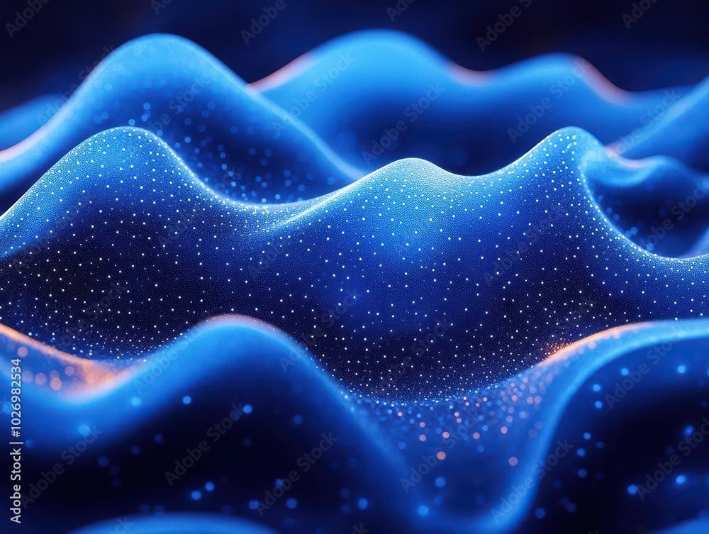 deep blue digital waves flow across the screen, creating an abstract background that evokes feelings of movement and depth, perfect for tech-related visuals or serene digital art deep blue digital waves flow across the screen, creating an abstract background that evokes feelings of movement and depth, perfect for tech-related visuals or serene digital art