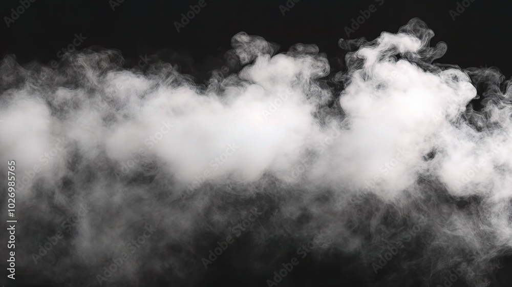 Ethereal Smoke Effect on Dark Background Ethereal Smoke Effect on Dark Background