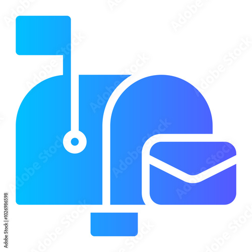 mailbox gradient icon