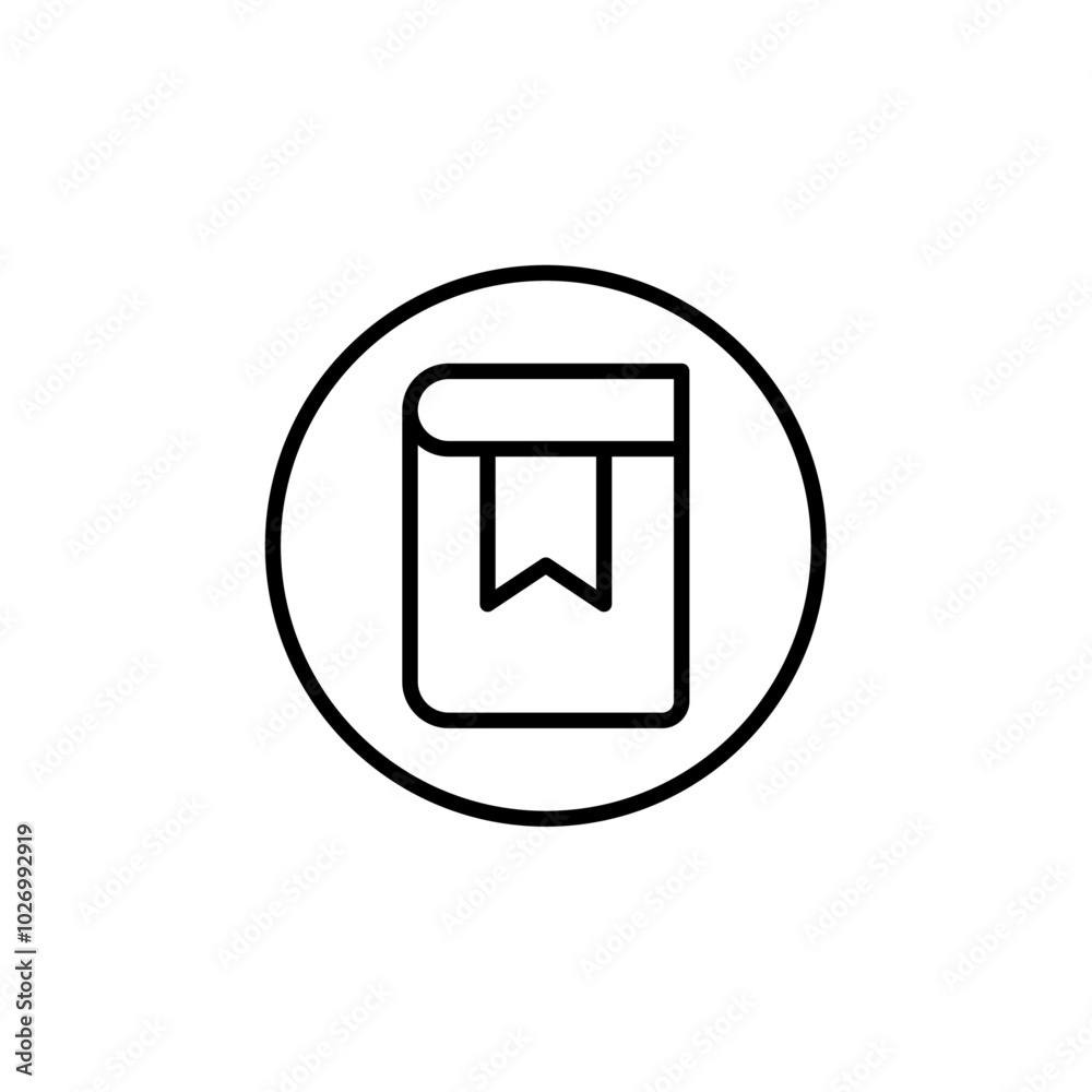 Bookmark icon Thin vector set Bookmark icon Thin vector set