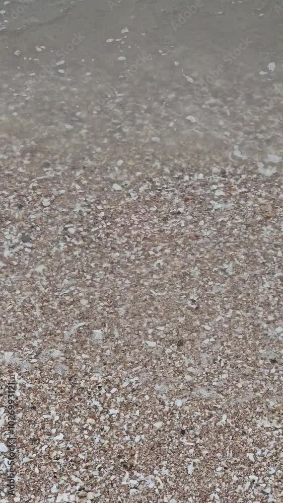 water drops on the sand