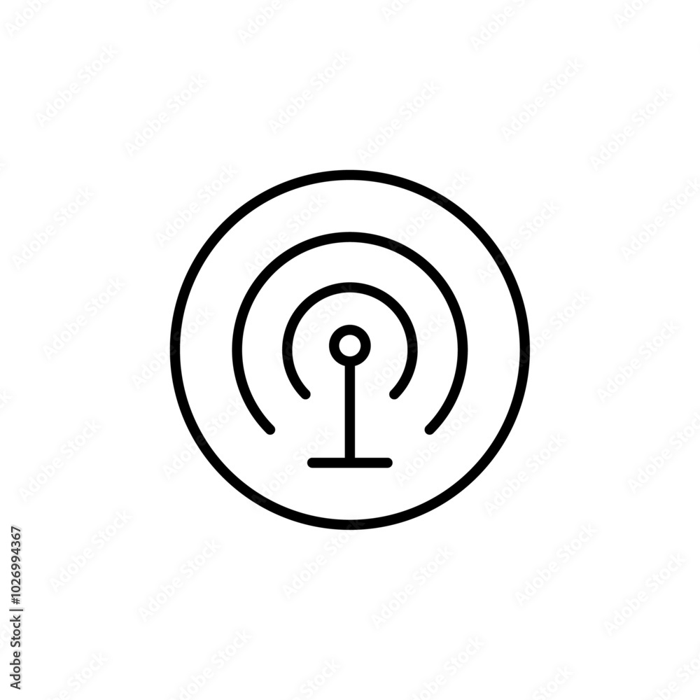Hotspot icon Thin vector set Hotspot icon Thin vector set