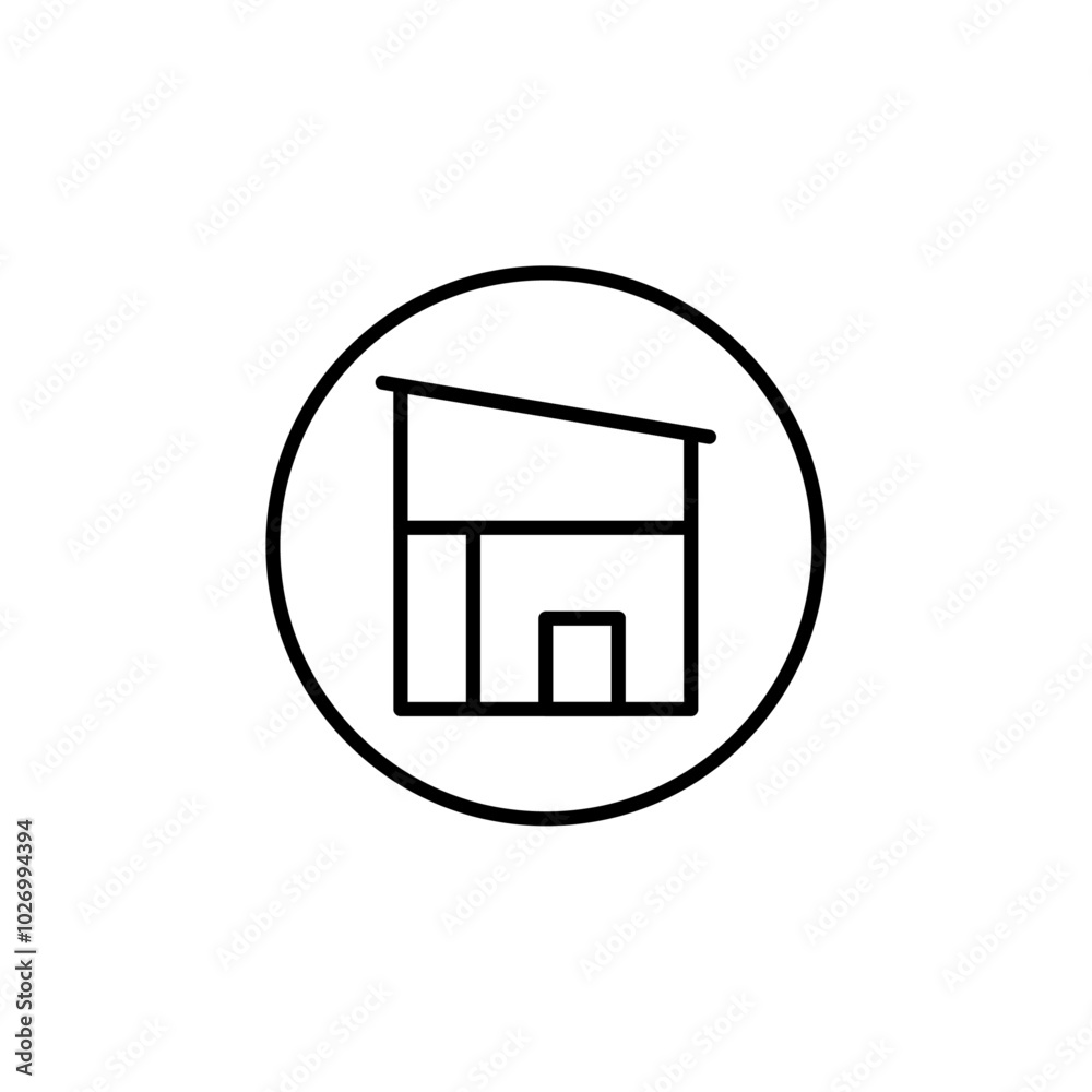 House icon Thin vector set House icon Thin vector set