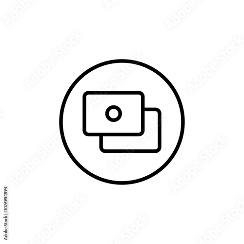 Money icon Thin vector set