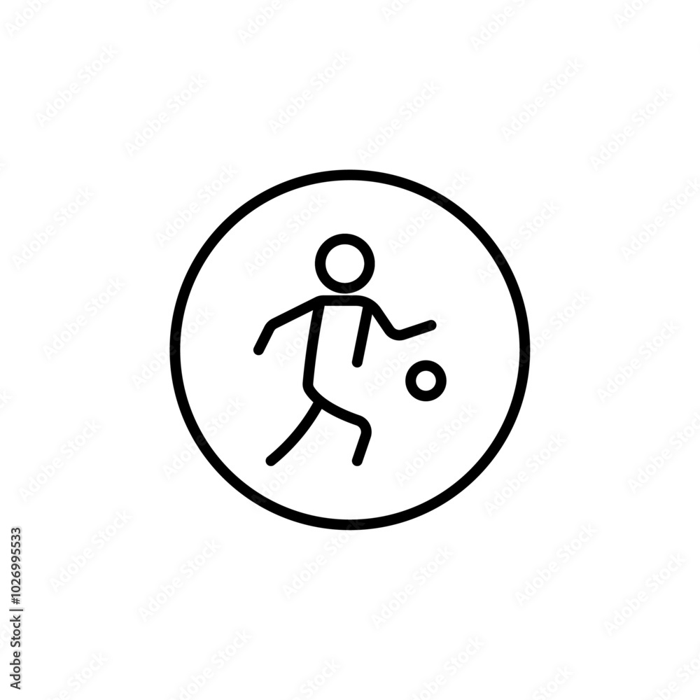 Playing basketball icon Thin vector set Playing basketball icon Thin vector set