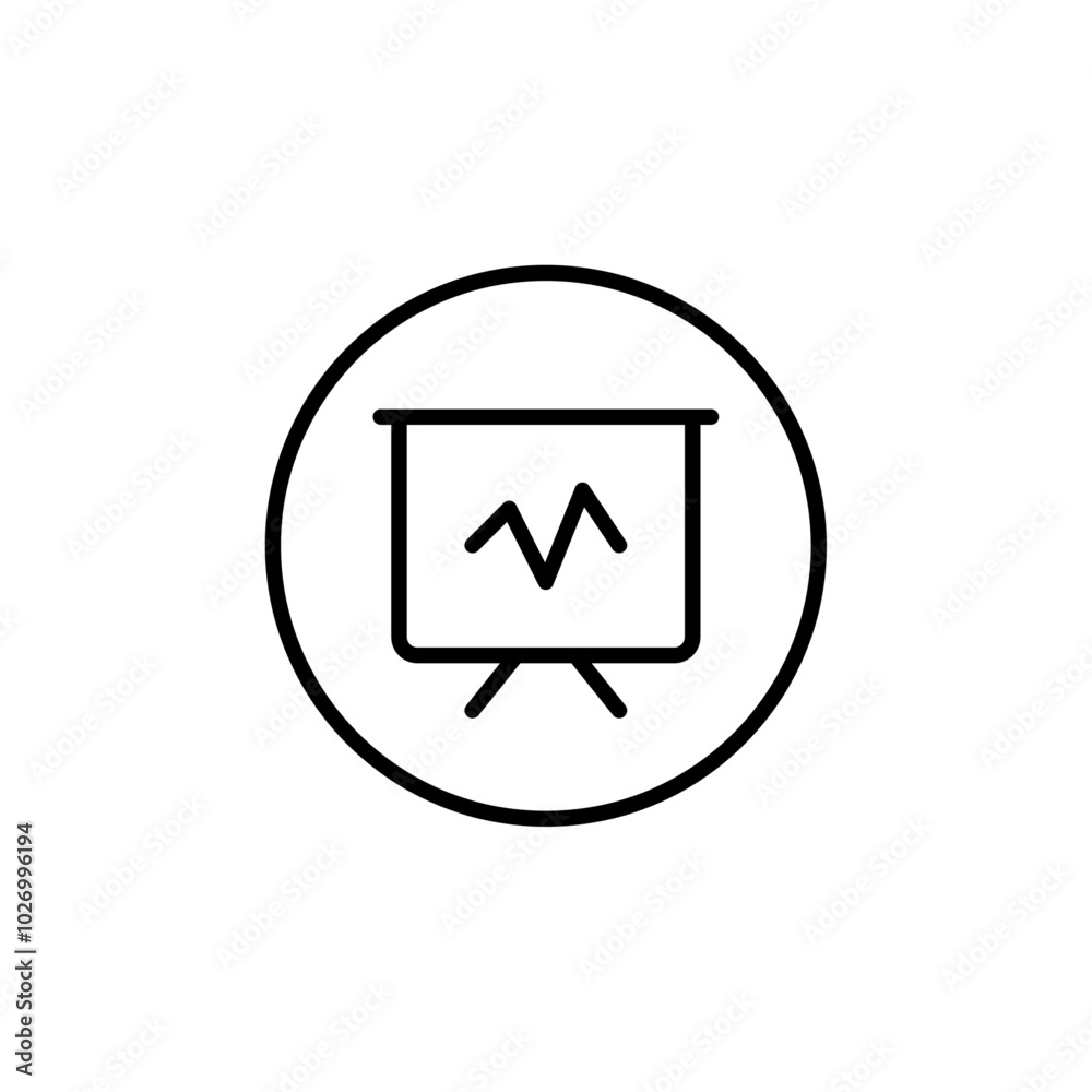 Statics icon Thin vector set Statics icon Thin vector set
