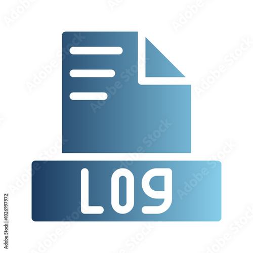 Log document file text icons, with a gradient design, are perfect for modern applications. Can be used for websites, UI and mobile apps.