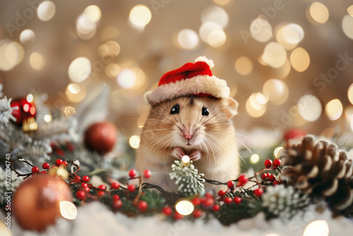 christmas hamster generated by AI