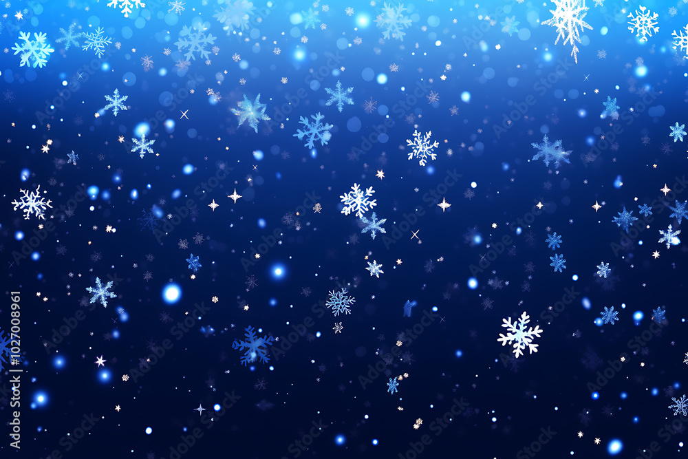 Obraz premium sparkling snow on a colored background