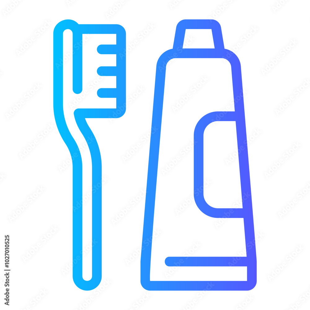 dental hygiene gradient icon dental hygiene gradient icon
