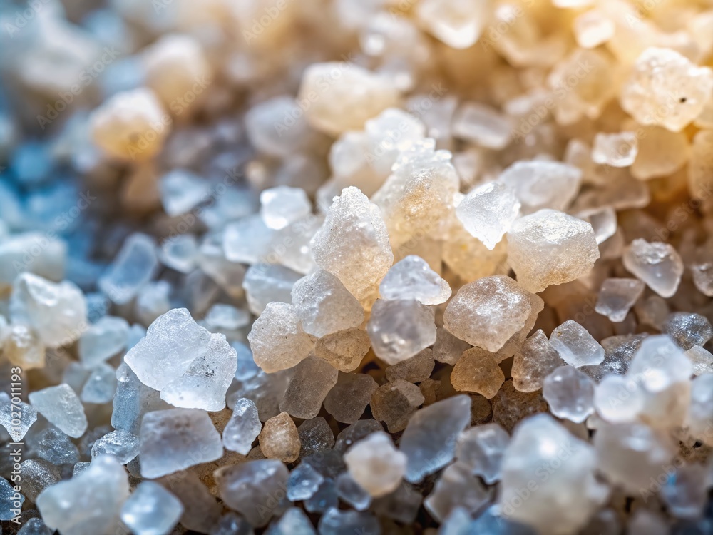 Sea Salt Texture Natural Mineral - Top View of Organic Crystals for Culinary and Aesthetic Uses Sea Salt Texture Natural Mineral - Top View of Organic Crystals for Culinary and Aesthetic Uses