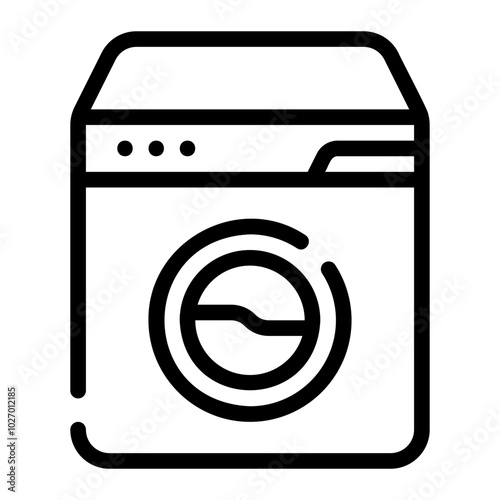 washing machine line icon