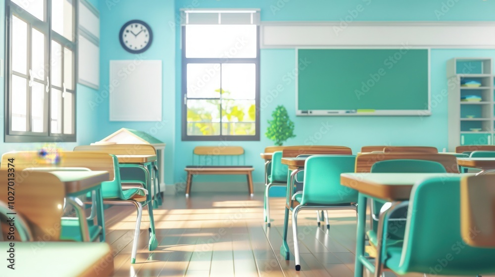  Modern school interior setup 