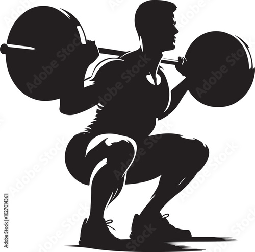 workout silhouette vector design