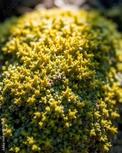 a close up of a green plant with lots of tiny flowers. photo