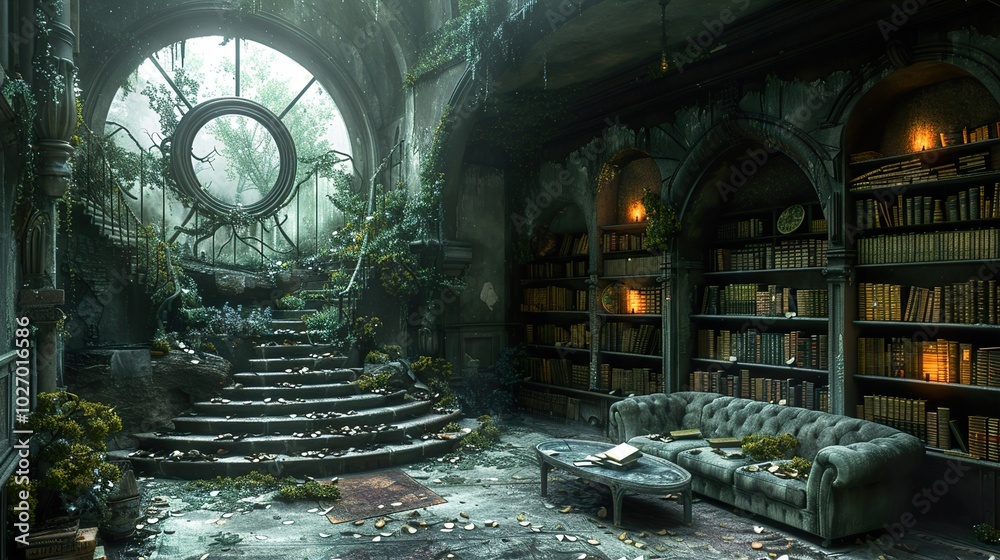 Overgrown Library: A Forgotten World of Books Overgrown Library: A Forgotten World of Books