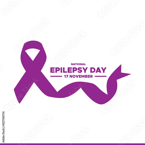  vector illustration about National Epilepsy Day, 17th November, awareness about epilepsy and the urgent need for improved treatment, better care