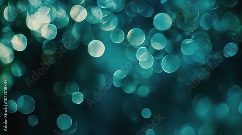 Abstract Blue Bokeh Background for Creative Projects