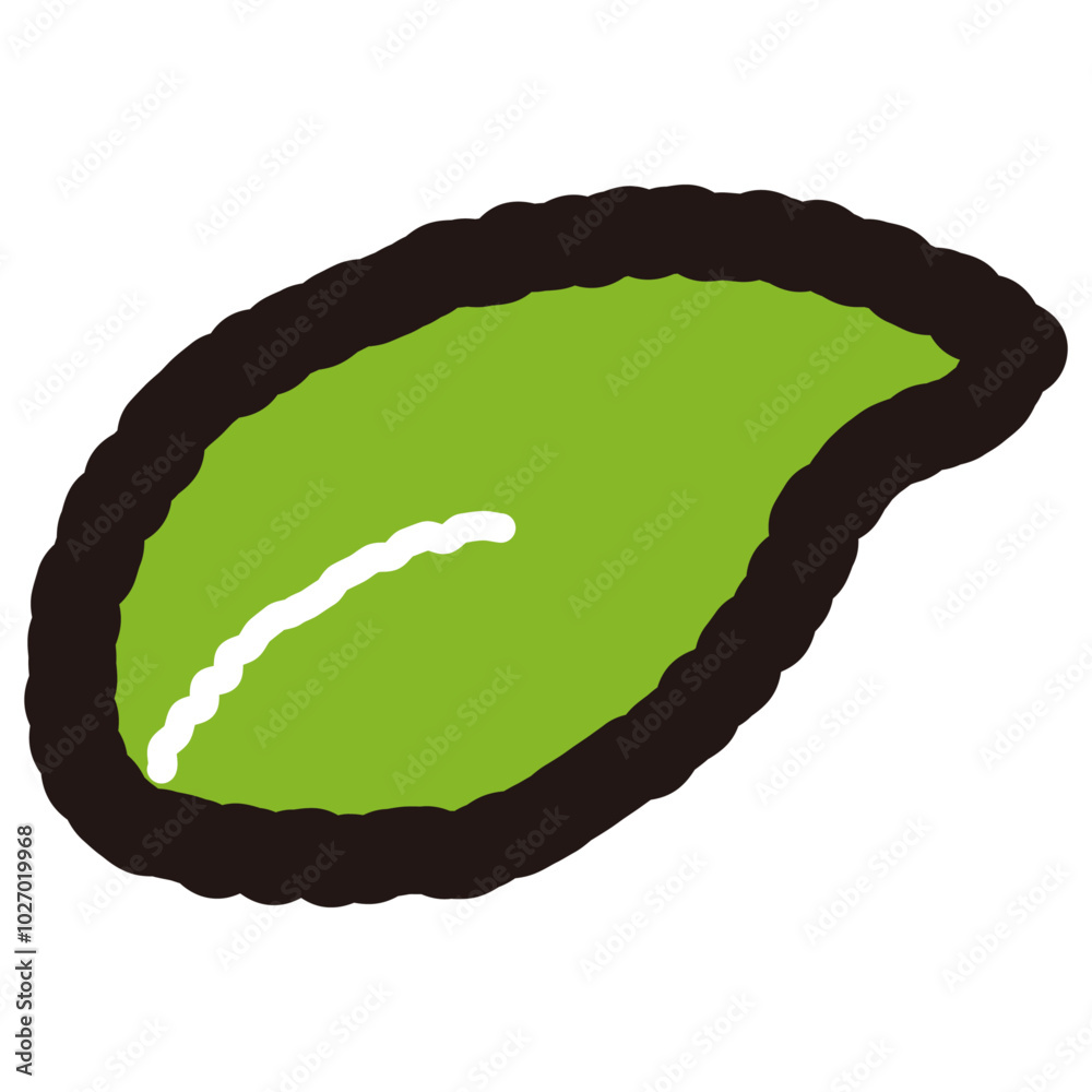 葉っぱ(一枚)のイラスト 葉っぱ(一枚)のイラスト