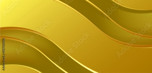 Luxurious Golden Wavy Background