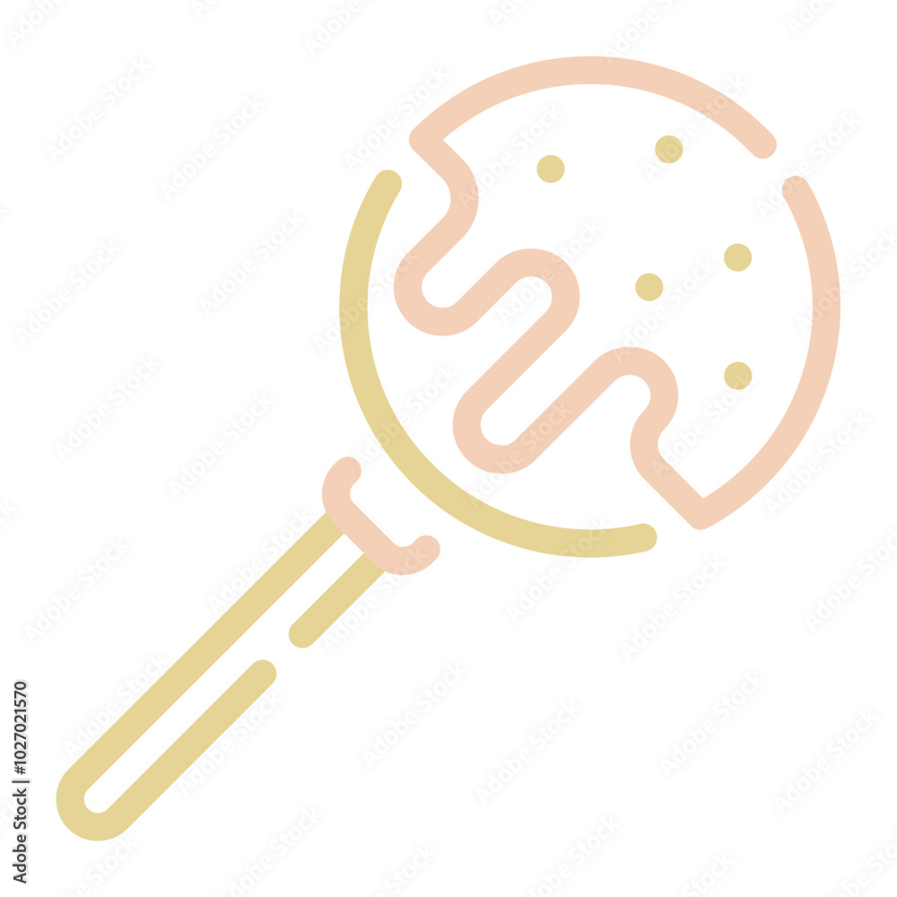 A whimsical illustration of a cake pop dipped in chocolate, perfect for dessert lovers and party celebrations. A whimsical illustration of a cake pop dipped in chocolate, perfect for dessert lovers and party celebrations.