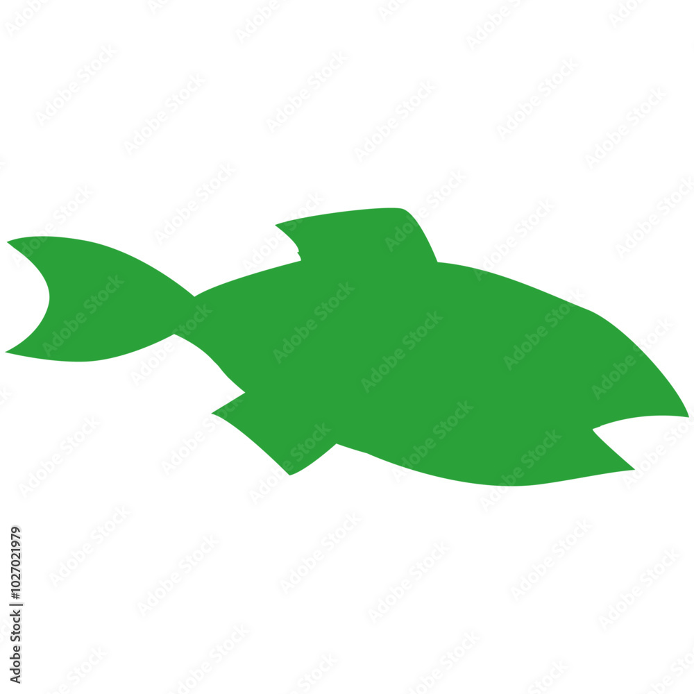 シンプルな魚のシルエットのイラスト シンプルな魚のシルエットのイラスト