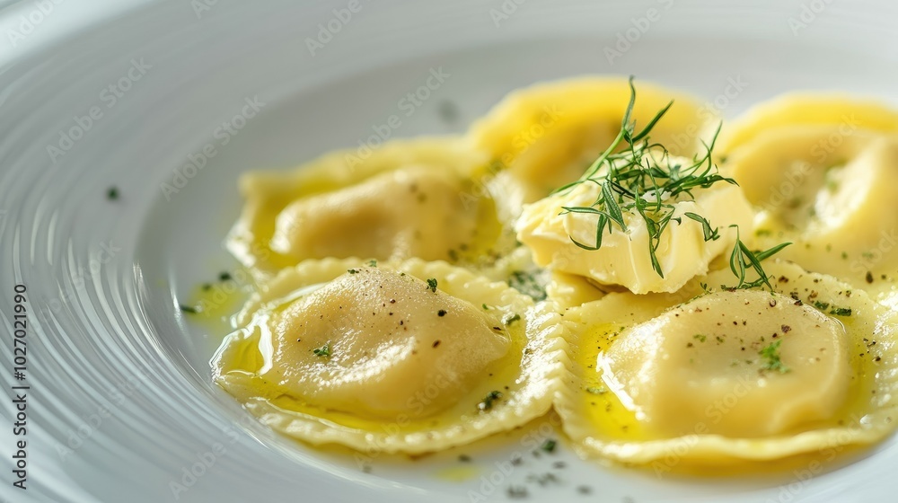 Handmade Vegetable Ravioli with Fresh Herbs Handmade Vegetable Ravioli with Fresh Herbs