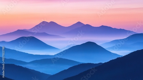 Serene Mountain Landscape at Twilight