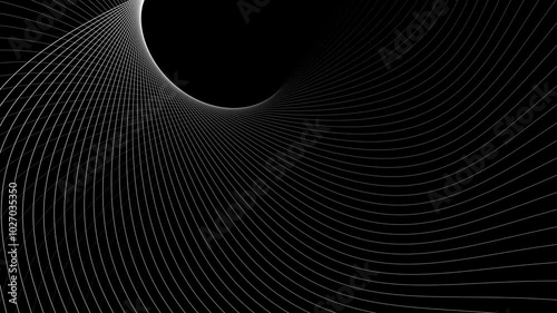 Dynamic grey lines forming beautiful abstract background.