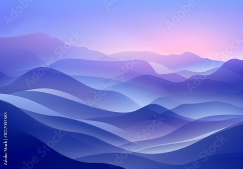 A smooth blue gradient abstract background featuring elegant curved lines and flowing waves, creating a serene and modern aesthetic perfect for digital designs, presentations, and professional layouts