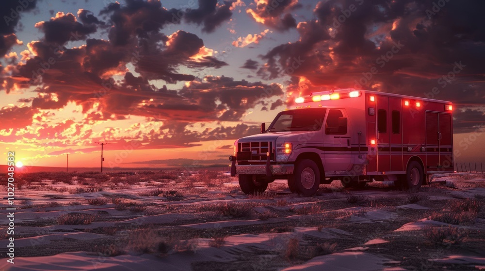 Obraz premium Create detailed 3D renders of emergency response scenarios, showcasing the bravery of first responders