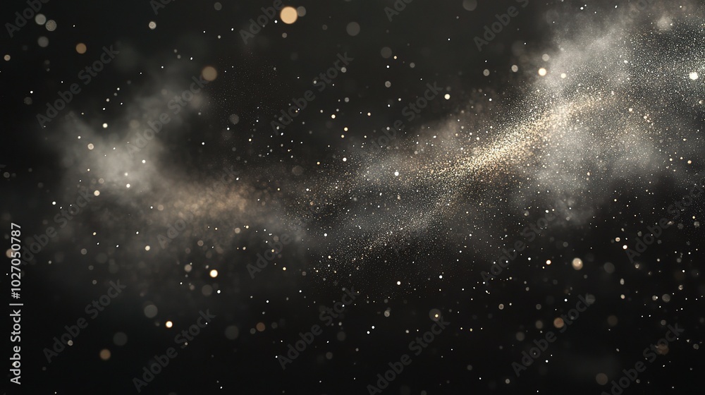 Naklejka premium Stunning Cosmic Background with Glittering Stars