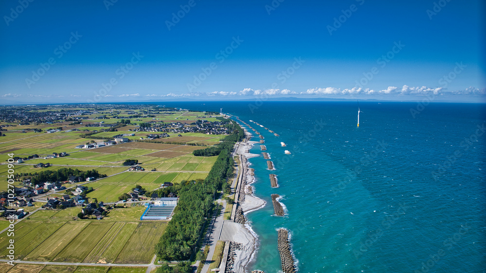Fototapeta premium 日本の富山県沿岸の風景
