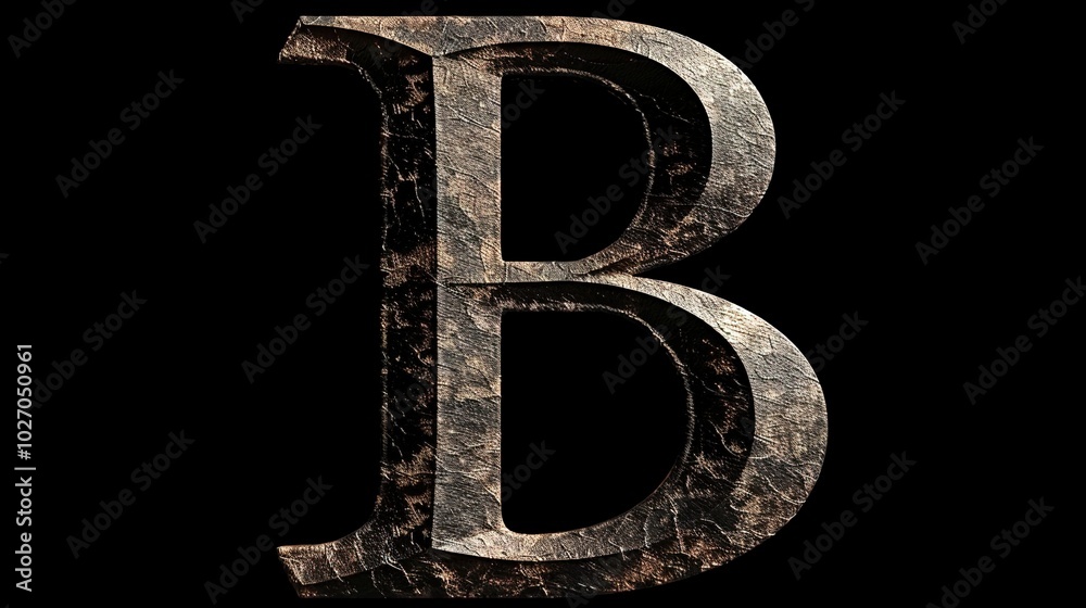 Letter B on Black Background - a bold and striking visual. The image ...