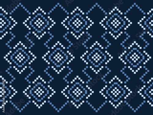 Ethnic geometric pattern. Vector geometric square diamond stripes seamless pattern background. Ethnic southwest pattern use for fabric, textile, home decoration elements, upholstery, wrapping.