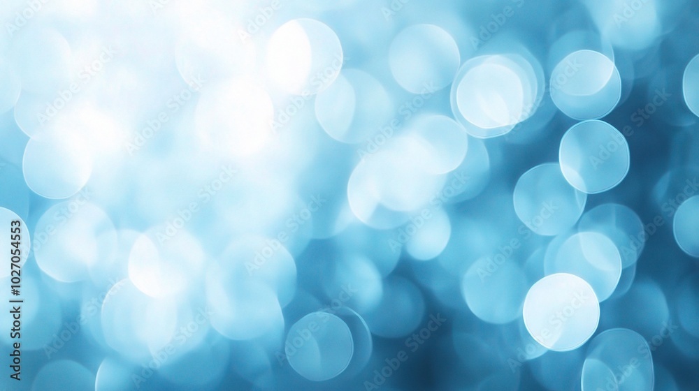 Obraz premium Soft Blue Bokeh Background for Creative Projects
