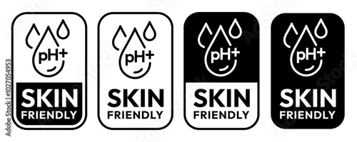 Skin friendly logo, label, badge, icon, sticker, symbol, emblem, stamp, green, line, flat vector, isolated illustration. Cholesterol Free label for product packaging design.