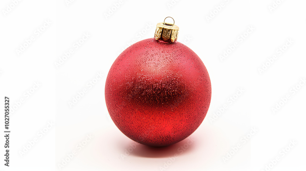 shiny red Christmas ornament with golden cap, perfect for festive decorations and holiday celebrations. Its vibrant color adds cheerful touch to any setting shiny red Christmas ornament with golden cap, perfect for festive decorations and holiday celebrations. Its vibrant color adds cheerful touch to any setting