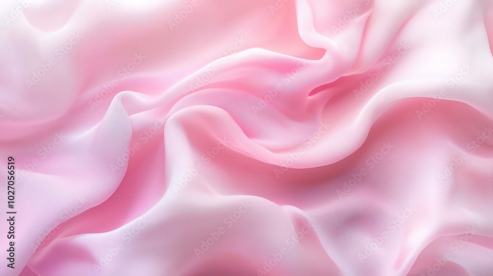 Soft Pink Fabric Texture with Gentle Waves Soft Pink Fabric Texture with Gentle Waves