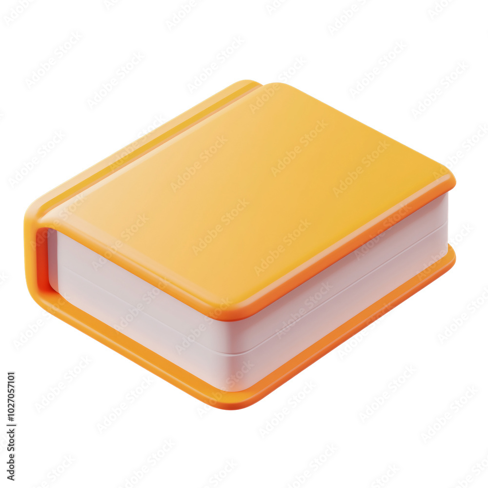 PNG book 3d icon in cartoon style minimal on transparent and white background. PNG book 3d icon in cartoon style minimal on transparent and white background.