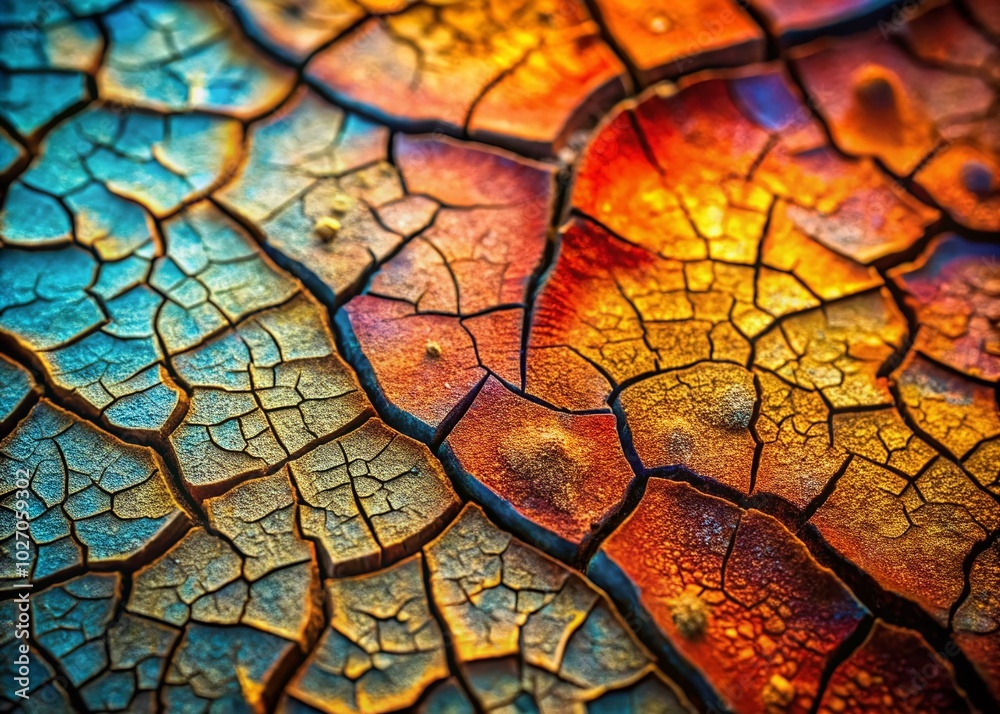 Textured Silhouette Photography of Cracked Patterns in Vibrant Colors Textured Silhouette Photography of Cracked Patterns in Vibrant Colors