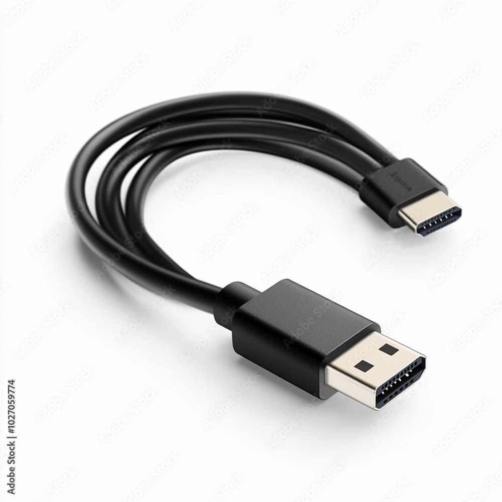Close up USB cable plug isolated on white background Close up USB cable plug isolated on white background