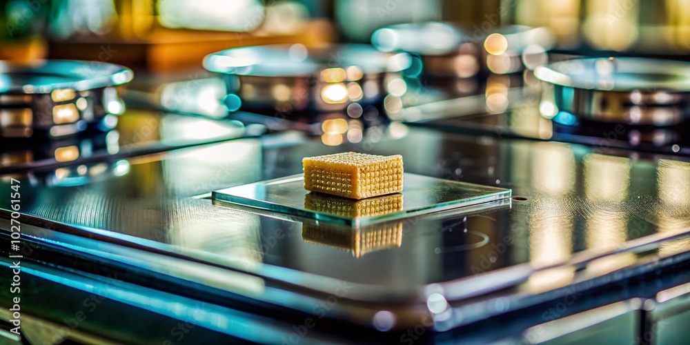 Tilt-Shift Photography of Chip on Glass-Ceramic Stove Surface for Home Improvement Insights Tilt-Shift Photography of Chip on Glass-Ceramic Stove Surface for Home Improvement Insights