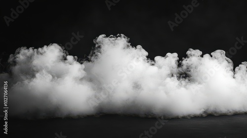 White Smoke in Dark Atmosphere